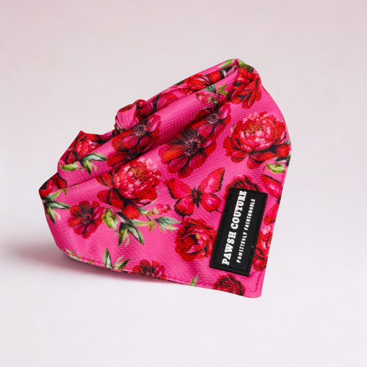 Crimson eternal bloom bandana