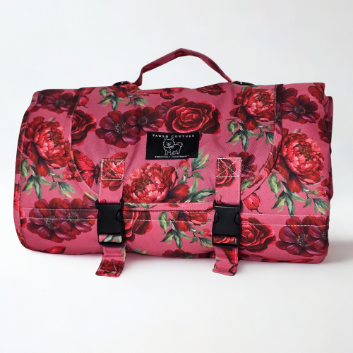 Crimson Eternal Bloom Dog Lounger